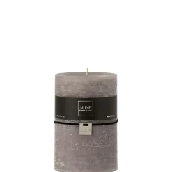 Bougie cylindrique gris foncé L10xl10xH15cm