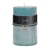 Bougie cylindrique 120H Azur 10x10x15 cm
