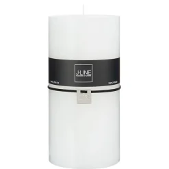Bougie cylindrique 140H blanc 10x10x20 cm