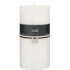 Bougie cylindrique 140H blanc 10x10x20 cm