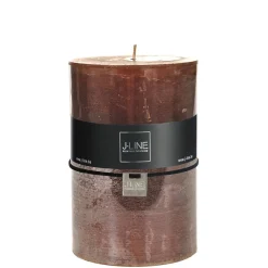 Bougie cylindrique 120H marron 10x10x15 cm