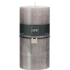 Bougie cylindrique 140H marron 10x10x20 cm