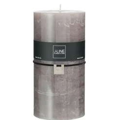 Bougie cylindrique 140H marron 10x10x20 cm
