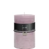 Bougie cylindrique 120H mauve 10x10x15 cm