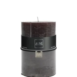 Bougie cylindrique 120H noir 10x10x15 cm