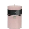 Bougie cylindrique 120H rose 10x10x15 cm