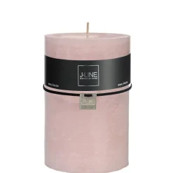 Bougie cylindrique 120H rose 10x10x15 cm