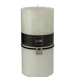 Bougie cylindrique 140H vert 10x10x20 cm