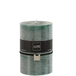 Bougie cylindrique 110H vert 10x10x15 cm