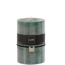 Bougie cylindrique 110H vert 10x10x15 cm