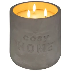 Bougie LED Cosy - gris clair - 3 - 2kg - Atmosphera