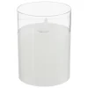Bougie LED Sena en verre D7,5cm - Atmosphera