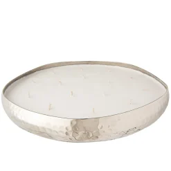 Bougie parfumée argent 36x36x5 cm