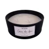Bougie parfumée au coin du feu 380g noir Ø15cm Ornami