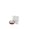 Bougie parfumée 15H dans pot en verre rouge 13x13x4 cm