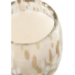 Bougie parfumée 90H dans pot en verre multicouleur 10x10x13.75 cm