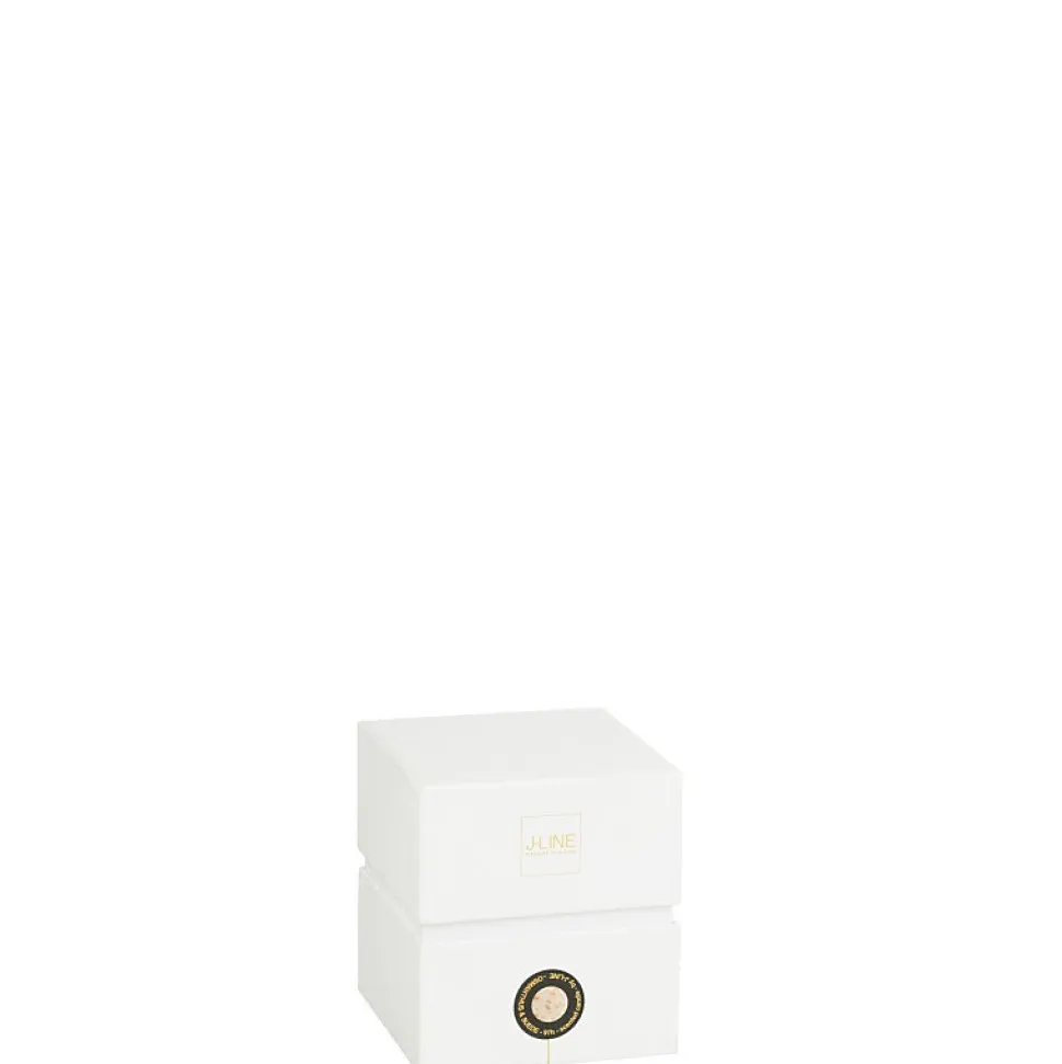 Bougie parfumée 90H dans pot en verre multicouleur 10x10x13.75 cm