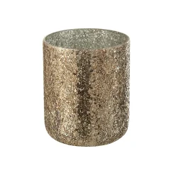 Bougie parfumée 120H dans pot en verre Bronze 20x20x25 cm
