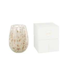 Bougie parfumée 120H dans pot en verre multicouleur 15x15x22.5 cm