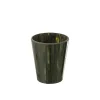 Bougie parfumée 60H dans pot en verre vert 15.5x15.5x18.5 cm
