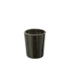 Bougie parfumée 50H dans pot en verre noir 12.5x12.5x15.5 cm