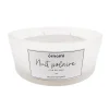 Bougie parfumée nuit polaire 380g noir Ø15cm Ornami
