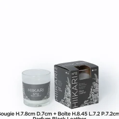 Bougie parfumée Sense black leather 110g JBY creation