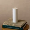 Bougie pilier LED Luca pour extérieur 7,5 x 20 cm