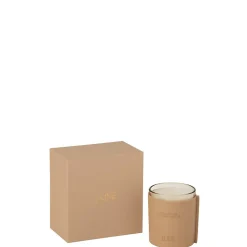 Bougie senteur 40H marron 14x9x14.5 cm