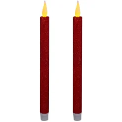 Bougies bâton led colorama de noël lot de 2 - feeric lights & christmas