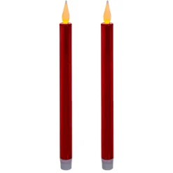 Bougies bâton led colorama de noël lot de 2 - feeric lights & christmas