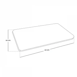 Bouillotte chauffante ou refroidissante 10 x 22cm déhoussable pour toutes parties du corps - Cosy - Beige - Vivezen
