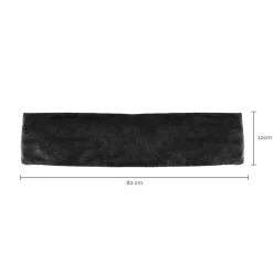 Bouillotte longue chauffante - 12 x 80 cm - Bleu - Vivezen