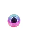 Boule à facettes bicolore bleu, violet d30cm