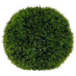 Boule de buis artificiel Carly vert D27cm - Atmosphera