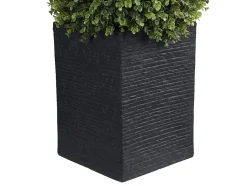 Boule de buis artificielle avec pot - H. 66 x D. 40 cm - Vert - DIAVA