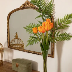 Bouquet 10 tulipes artificielles James orange H48cm - Atmosphera