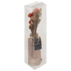 Bouquet de fleurs séchées en vase Wonder - Rouge- Atmosphera