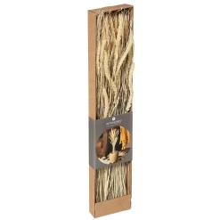 Bouquet fleurs séchées - boîte kraft H60 cm - Beige- Atmosphera