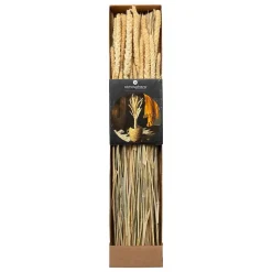 Bouquet fleurs séchées - boîte kraft H60 cm - Beige- Atmosphera