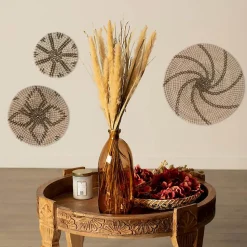 Bouquet fleurs séchées - boîte kraft H60 cm - Jaune- Atmosphera