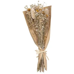 Bouquet fleurs séchées Chardon H48 cm - Jaune- Atmosphera