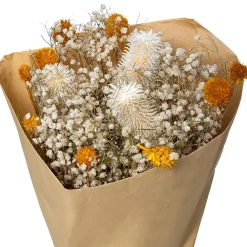 Bouquet fleurs séchées Folk H50 cm - Rose- Atmosphera