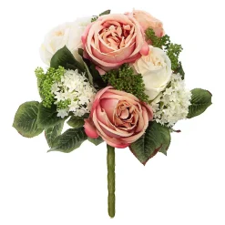 Bouquet rond artificiel - H35 cm - Atmosphera