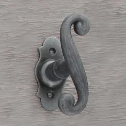 Bouton de fenêtre fer forgé COQ vieil argent