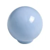 Bouton de meuble boule abs diamètre 29 mm bleu bébé brillant lot de 50 piéces