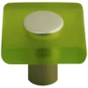 Bouton de meuble acrylique Colours Minéo chlorophylle Ø30 mm