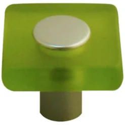 Bouton de meuble acrylique Colours Minéo chlorophylle Ø30 mm