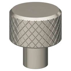 Bouton de meuble arrondi GoodHome Irus noir Ø2.5cm x l.2.5cm x h. 2.6cm x p.2.6cm