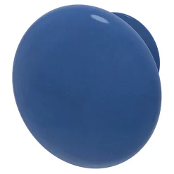 Bouton de meuble arrondi GoodHome Porcelaine Vras violet Ø3.2cm x p.2.5cm